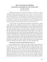 PHÁC THẢO một số mô HÌNH CHĂM sóc NGƯỜI KHUYẾT tật ở VIỆT NAM (tt) 