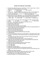 đề trắc nghiệm môn kinh tế ngoại thương có đáp án