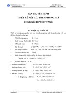 Đồ án khung ngang nhà công nghiệp thép (Đồ án thép 2)