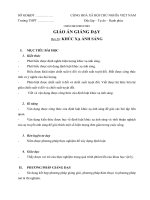 GIÁO ÁN VẬT LÝ 11 KHÚC XẠ ÁNH SÁNG