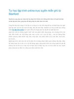 Tự học lập trình online trực tuyến miễn phí từ Stanford