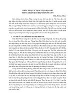 CHIẾN THUẬT sử DỤNG TRẬN địa HÀO TRONG CHIẾN DỊCH điện BIÊN PHỦ 1954 (tt) 