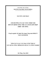 Ảnh hưởng của sự tăng nhiệt độ đến ổn định tổng thể của dầm liên hợp thép   bê tông