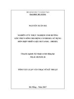 Nghiên cứu thực   nghiệm ảnh hưởng góc phun sớm cho động cơ diesel sử dụng hỗn hợp nhiên   liệu butanol  diesel
