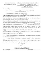 Đề KSCL đội tuyển HSG toán 11 năm 2017 – 2018 trường THPT yên lạc 2 – vĩnh phúc 