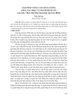 GIẢI PHÁP NÂNG CAO CHẤT LƯỢNG CÔNG tác PHỤC vụ NGƯỜI DÙNG TIN tại THƯ VIỆN TRƯỜNG đại học QUẢNG BÌNH (tt) 