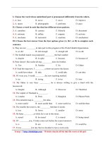 35 câu hỏi ôn tập kiến thức tiếng anh lớp 10 file word có lời giải chi tiết