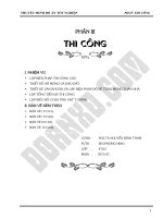 Đồ án tốt nghiệp xây dựng phần ngầm