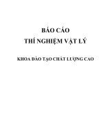 Báo cáo thí nghiệm vật lý 2 CLC