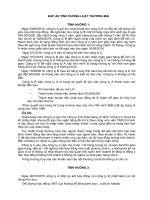 ĐÁP án TÌNH HUỐNG MÔN LUẬT THƯƠNG MẠI