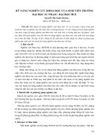 KỸ NĂNG NGHIÊN cứu KHOA học của SINH VIÊN TRƯỜNG đại học sư PHẠM   đại học HUẾ (tt) 