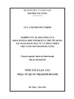 Nghiên cứu sự hài lòng của khách hàng đối với dịch vụ thẻ tín dụng tại ngân hàng đầu tư và phát triển việt nam chi nhánh đà nẵng (tt) 