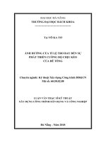 Ảnh hưởng của tỉ lệ tro bay đến sự phát triển cường độ chịu kéo của bê tông