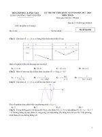 Đề thi thử THPT Quốc Gia 2018 MÔN TOÁN