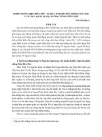 CHIẾN THẮNG điện BIÊN PHỦ   sự kết TINH TRUYỀN THỐNG dân tộc và tư DUY QUÂN sự đại TƯỚNG võ NGUYÊN GIÁP (tt0 