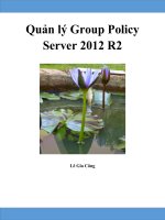 Quản lý Group policy  Server 2012 r2