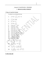 Nguyên hàm tích phân HD ôn tập và phương pháp giải