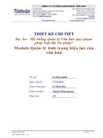 Thiết Kế Chi Tiết Dự Án Hệ Thống Quản Lý Văn Bản Quy Phạm Pháp Luật Bộ Tư Pháp