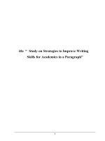 Study on strategies to improve writing