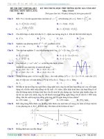 ĐỀ THI THỬ THPTQG môn Toán Có lời giải chi tiết