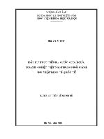 Đầu tư trực tiếp ra nước ngoài của doanh nghiệp việt nam trong bối cảnh hội nhập kinh tế quốc tế