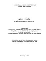 Mẫu hồ sơ yêu cầu trường tiểu học phú xuân