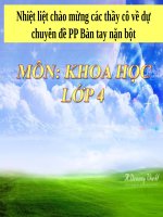 Bài giảng bàn tay năn bột  Không khí có tính chất gì?