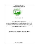 Đánh giá công tác bồi thường giải phóng mặt bằng dự án đầu tư xây dựng nâng cấp mở rộng cống nam đàn, huyện nam đàn, tỉnh nghệ an 