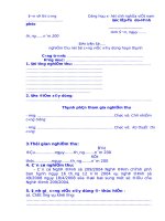 Mẫu biên bản nghiệm thu nội bộ