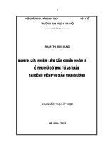 Nghiên cứu nhiễm liên cầu khuẩn nhóm b ở phụ nữ có thai từ 28 tuần tại bệnh viện phụ sản trung ương 