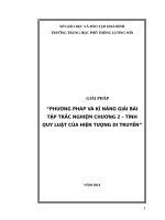 sang kien kinh nghiem hướng dẫn học sinh ôn thi trắc nghiệm quy luật DT sinh