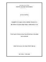 Nghiên cứu khả năng chống thấm của bê tông sử dụng bột thủy tinh thải y tế
