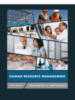 Giáo trình Human resource management 12e by konopaske ivancevich
