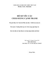 Mẫu hồ sơ yêu cầu đường bê tông