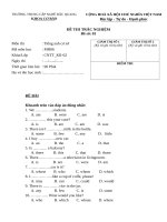 Đề số 1 CNTT KII 02 TIẾNG ANH cơ sở