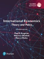 Giáo trình International economics theory and policy 11th global edtion krugman