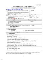 Nghiên cứu ứng dụng một số công nghệ tiên tiến trong xử lý rau sau thu hoạch nhằm đảm bảo chất lượng và an toàn thực phẩm