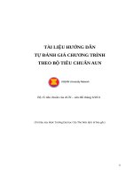 Tài Liệu Hướng Dẫn Tự Đánh Giá Chương Trình Theo Bộ Tiêu Chuẩn AUN
