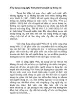 Ứng dụng công nghệ Web phát triển dịch vụ thông tin
