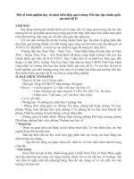 Một số kinh nghiệm duy trì phát triển hiệu quả trường tiểu học đạt chuẩn quốc gia mức độ II