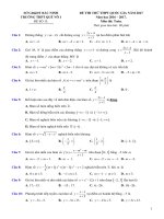 ĐỀ THI THỬ THPT QUỐC GIA môn Toán Sở Bắc Ninh Có lời giải chi tết