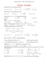Trắc nghiệm Toán Ôn thi THPT QG 2018 theo Chủ đề có đáp án File Word