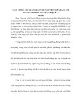 TIỂU LUẬN xây DỰNG ĐẢNG   TĂNG CƯỜNG CỦNG cố mối QUAN hệ gắn bó mật THIẾT GIỮA ĐẢNG với NHÂN dân TRONG GIAI đoạn HIỆN NAY