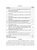 TIỂU LUẬN KINH tế CHÍNH TRỊ   VAI TRÒ và bài học KINH NGHIỆM của CÔNG NGHIỆP TRONG CHUYỂN DỊCH cơ cấu KINH tế, PHÁT TRIỂN KINH tế ở VIỆT NAM