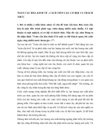 TIỂU LUẬN KINH tế CHÍNH TRỊ   TOÀN cầu hóa KINH tế, CÁCH TIẾP cận, cơ hội và THÁCH THỨC