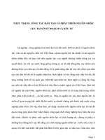 THỰC TRẠNG CÔNG tác đào tạo và PHÁT TRIỂN NGUỒN NHÂN lực tại sở kế HOẠCH và đầu tư 