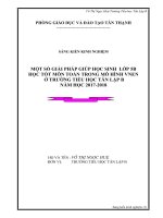 sáng kiến kinh nghiêm một số biện pháp giúp HS học tốt  môn toán lớp 5 trong mo hinh vnen o truong tieu hoc