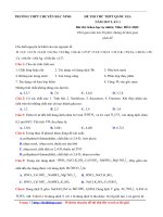 Đề thi thử THPTQG môn hóa học năm 2017 2018 THPT chuyên bắc ninh lần 1