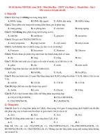 Đề thi thử THPTQG năm 2018 môn hóa học THPT yên định 2 thanh hóa lần 1 