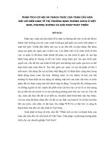 TIỂU LUẬN KINH tế CHÍNH TRỊ   phân tích cơ hội và thách thức của toàn cầu hóa đối với nền kinh tế  thị trường định hướng xã hội chủ nghĩa ở việt nam